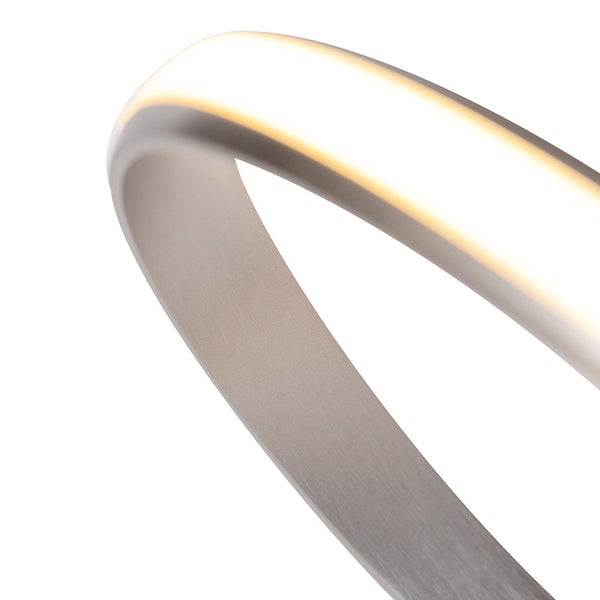 Detailaufnahme einer LED-Deckenleuchte in Ringform