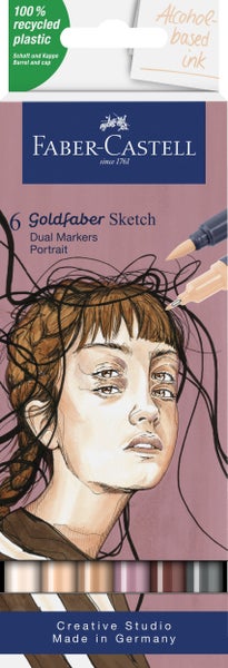 Faber-Castell Goldfaber Sketch Marker Portrait 6er Set
