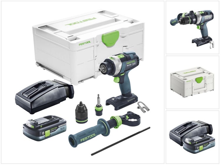 Festool TPC 18/4 I-Basic Akku Schlagbohrschrauber 18 V 75 Nm Brushless + 1x Akku 4,0 Ah + Ladegerät + Systainer