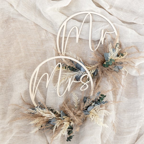 Trockenblumenkranz Mrs&Mr Boho