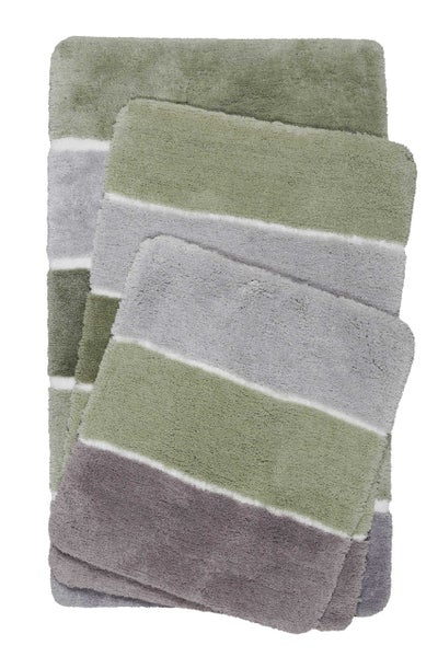 Badteppich Grün Grau Rio Marina Homie Living 70x120 cm