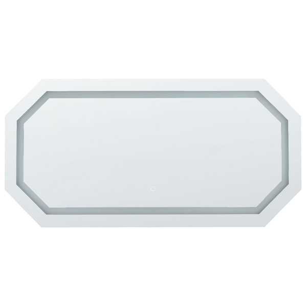 LED-Badezimmer-Spiegel LOCMARIAQUER 120 cm 60 cm Silber