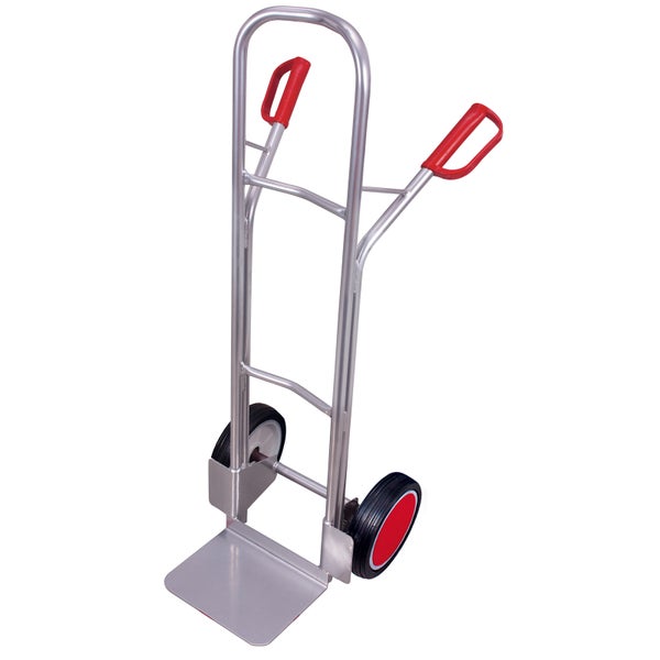 Sackkarre aus Metall mit zwei Rädern und Griffen