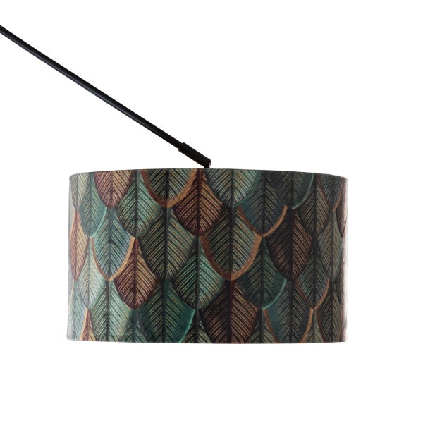 Hängelampe mit Blattmuster