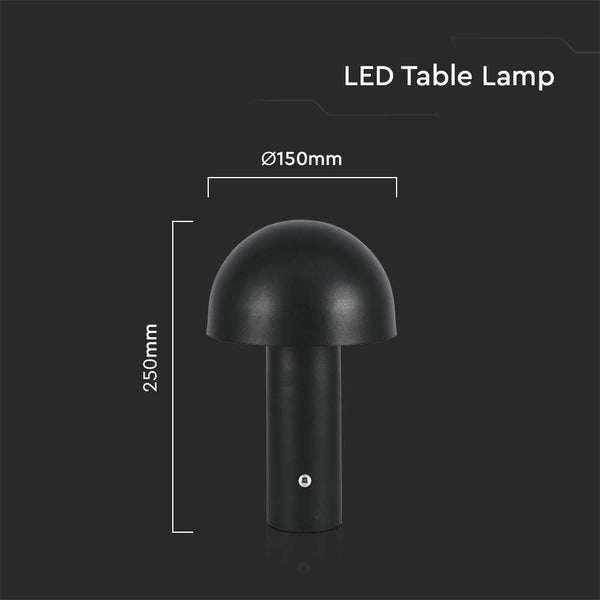 LED-Tischleuchte, 250 mm hoch und 150 mm Durchmesser