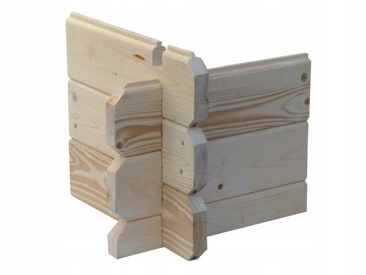 Veranda zum Gartenhaus 3x2 m - Farbe Holz