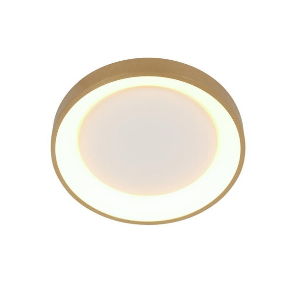 LED Deckenleuchte Ringlede in Gold und Weiß 2x 10W 1600lm