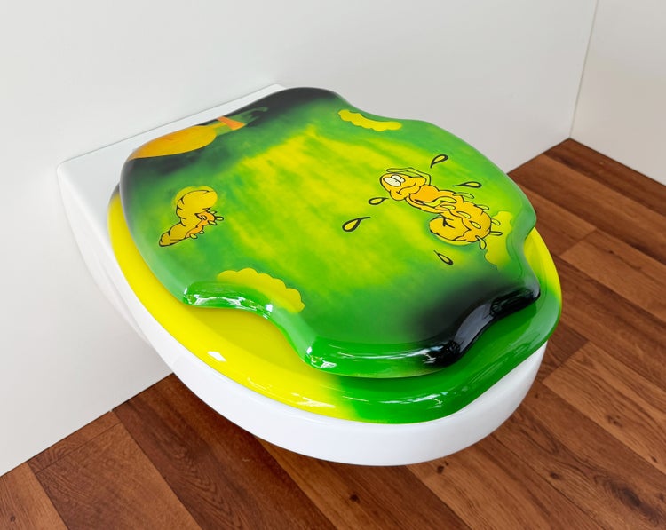 ADOB Design WC Sitz Apple, Holzkern lackiert, verstellbare Metallscharniere, universalpassend