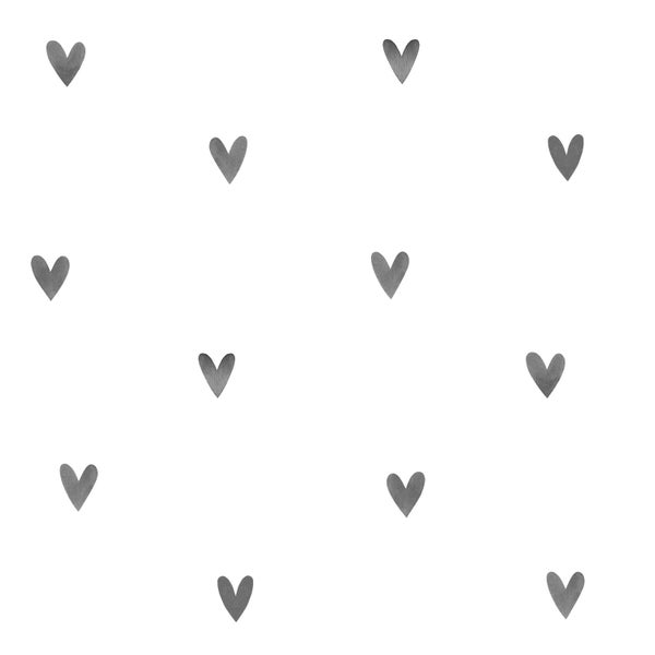 Muster mit grauen Herzen