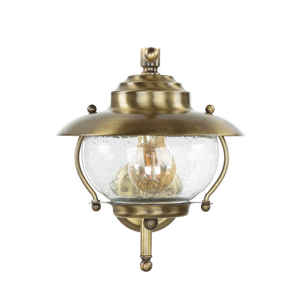 Wandleuchte im klassischen Design mit Glaskörper