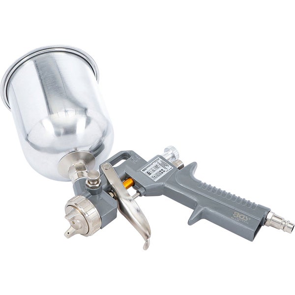 Druckluftpistole mit Behälter für Lackierarbeiten