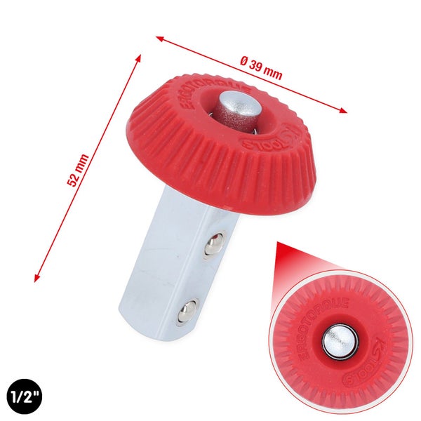 KS TOOLS 1/2 Drehknopf-Umsteckvierkant - 516.1448