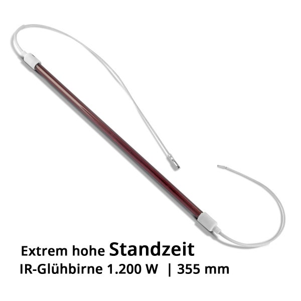 Infrarot Glühbirne 1200 Watt, 355 mm Länge