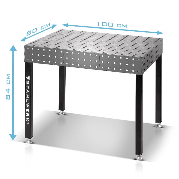 STAHLWERK 3D Schweißtisch WT-100 3D ST 1.000 kg Tragkraft, 6 mm Arbeitsplatte