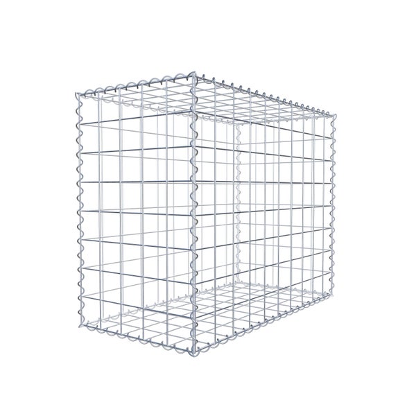 Gabione 100 cm x 80 cm x 50 cm (L x H x T), Maschenweite 10 cm x 10 cm, Spirale