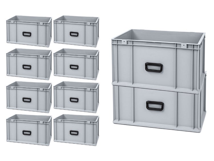 PROREGAL Eurobox Nextgen Portable Uno HxBxT 32 x 40 x 60 cm 65 Liter Eurobehälter Transportbox Transportbehälter Stapelbehälter