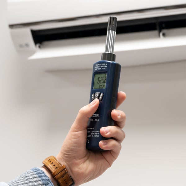 PCE Hygrometer Feuchtemessgerät Luftfeuchtigkeit Temperaturmesser