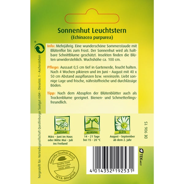 Sonnenhut Leuchtstern Samen von Quedlinburger SAATGUT