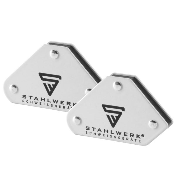 STAHLWERK Schweißwinkel 6er Set Magnet 4 kg 9 lbs Schweißmagnet + Masseklemme