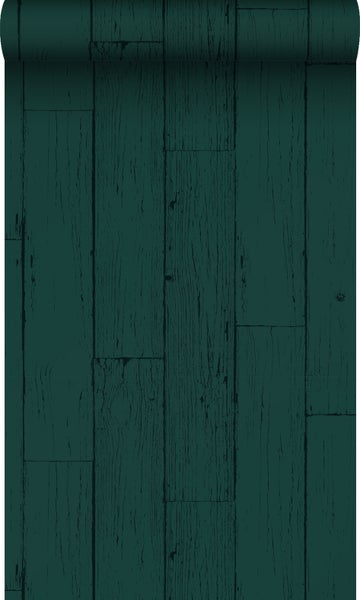 Origin Wallcoverings Tapete Holz-optik Smaragdgrün - 53 cm x 10.05 m - 347536
