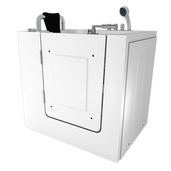 Sitzwanne Whirlpool Wanne mit Tür S02WP-TH-A-L 78x100cm