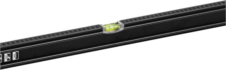 kwb Aluminium-Wasserwaage 120 cm, stoßfeste Libelle, 0,5 mm / m Genauigkeit, VPA-Geprüft, hoch präzise geschliffen, je 1 Horizontal- und Vertikallibelle inkl. Sturz-Schutz aus Gummi