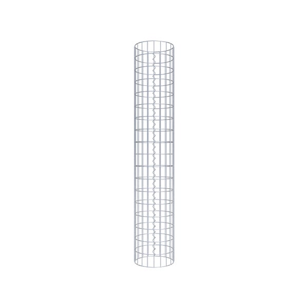 Gabionensäule Durchmesser 32 cm, MW 5 x 10 cm rund - Höhe: 1,80 m
