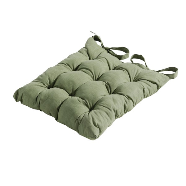 Sitzkissen Tuscany Basic grün - Ca. 46x46 cm - 4er-Set