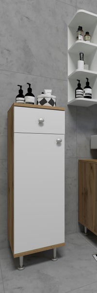Badmöbel Midischrank Badschrank Schublade Nilosi