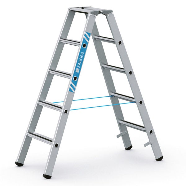 Zarges Stehleiter aus Aluminium mit vier Stufen