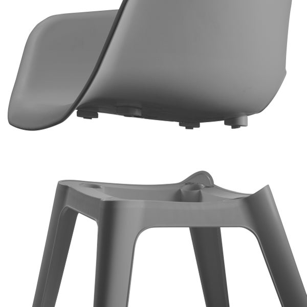 Keter Akola Stuhl 2-in-1-Box in Glitzergrau