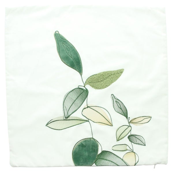 FRANK FLECHTWAREN | Kissenhülle Blätter, POLYESTER, 45 x 45 cm