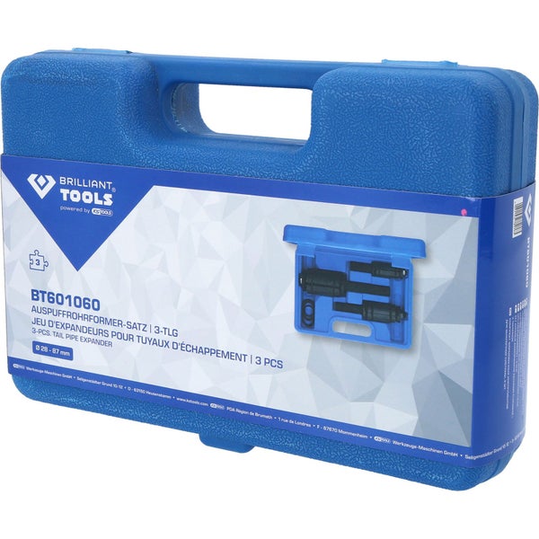 BRILLIANT TOOLS Auspuffrohrformer-Satz 3tlg. - BT601060