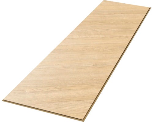 Laminatdiele in Eichenoptik mit Holzmaserung und Klicksystem.