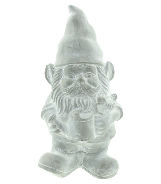 FRANK FLECHTWAREN | Gartenwichtel Zement, ZEMENT, 13 x 12,5 x 26,5 cm