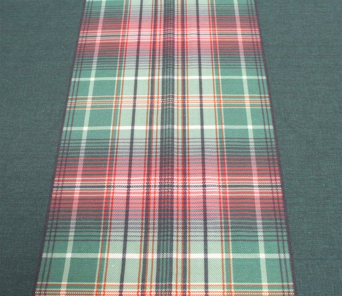 FRANK FLECHTWAREN | Tafeldecke Karo-Grün, 140 x 240 cm, POLYESTER, BAUMWOLLE