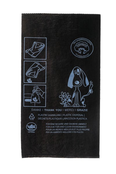 PROREGAL Klassische Hundekotbeutel 2000 Stück HxBxT 20 x 33 x 0,01 cm Schwarz