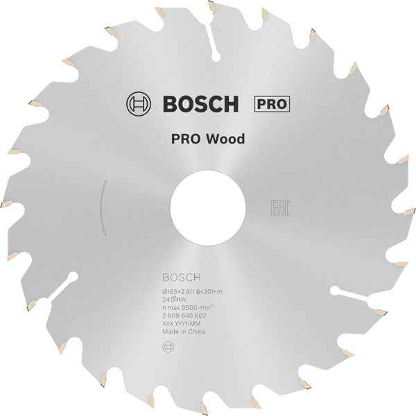Bosch Pro Wood Kreissägeblatt, 165 Millimeter