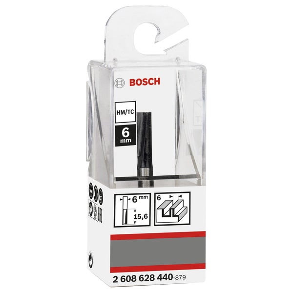Bosch Nutfräser, 6 mm im Blister