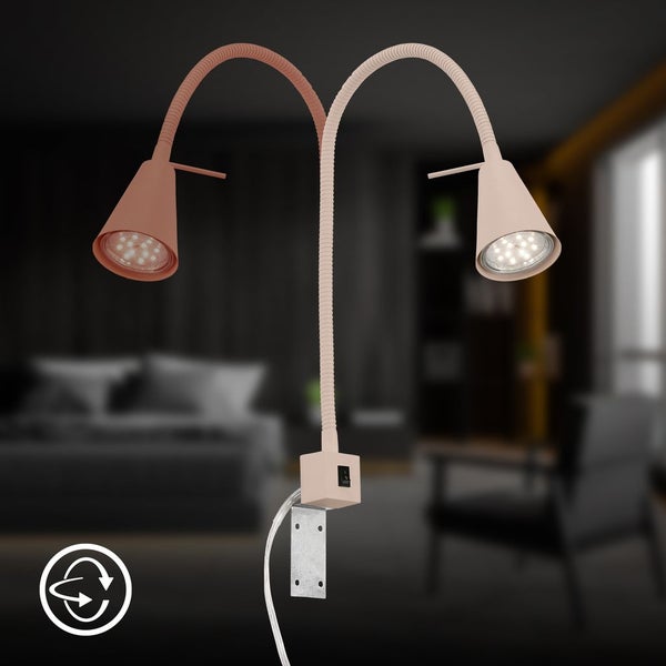 LED Wandleuchte innen LED Wandlampe Bettleuchte Leselampe Schwenkbar