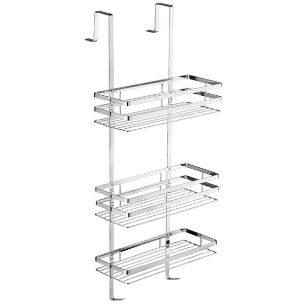 Duschablage tectake  aus rostfreiem Edelstahl 30 x 21 x 80 cm