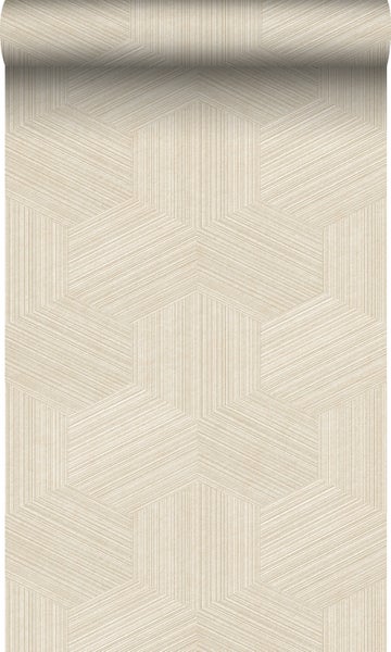 Origin Wallcoverings Tapete 3D-Muster Hellbeige - 50 x 900 cm - 347941