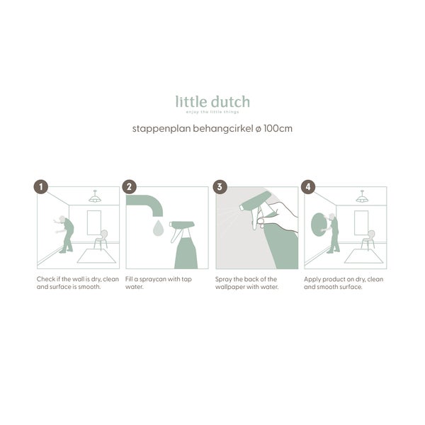 Tapete Kreis Kinderzimmer Waldfreunde 100cm