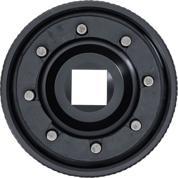 Schwarzer Objektivadapter mit quadratischer Öffnung