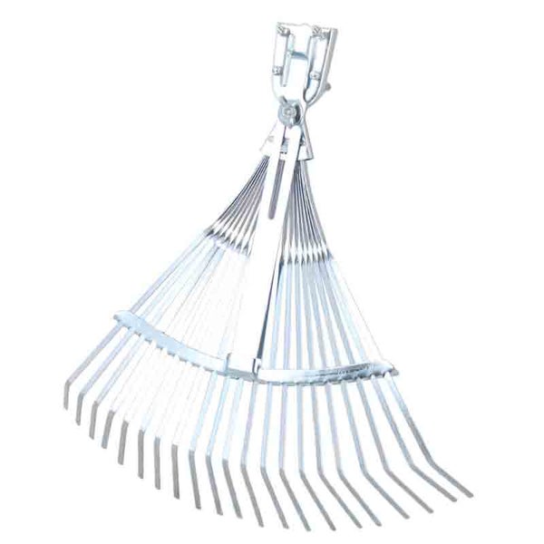 Laubbesen (verzinktes Metall, verstellbar) mit Schlaufenbefestigung