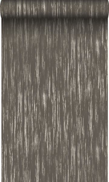 Origin Wallcoverings Tapete feine Streifen Braun und Gold - 53 cm x 10.05 m - 345408