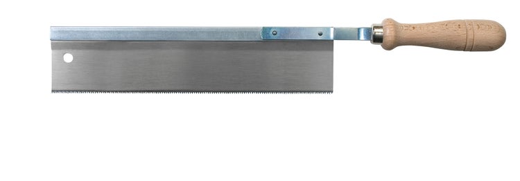 PEBARO 77/60KR - Säge für Holz, Feinsäge mit Buchenholzheft für Holz, 60 mm, gekröpft