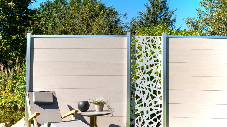 GartenLand Designelement Scalea ca. 60x174 cm Aluminium Silber