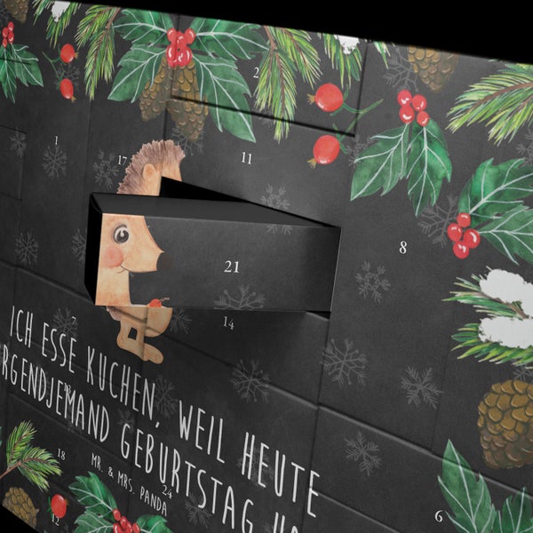Mr. & Mrs. Panda Befüllbarer Adventskalender Igel Kuchenstück - Schwarz