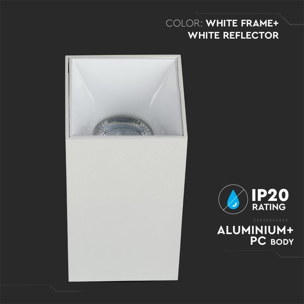 V-TAC VT-882-W - LED-Strahler - Anbauleuchten - GU10 - IP20 - Weiß+Weiß - Modell Nr: - VT-882-W